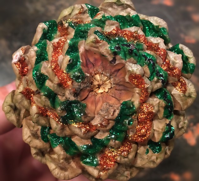 Glitter Glue Pine Cone